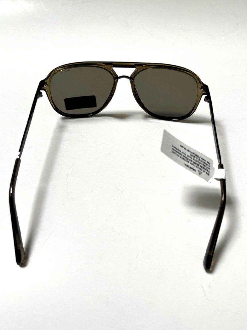 New GUESS Aviator Sunglasses GO00099 Double Bridge Acetate Olive Green - Picture 3 of 7
